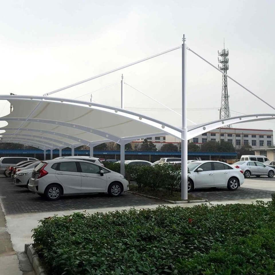 Society parking shed - prefab fabrication